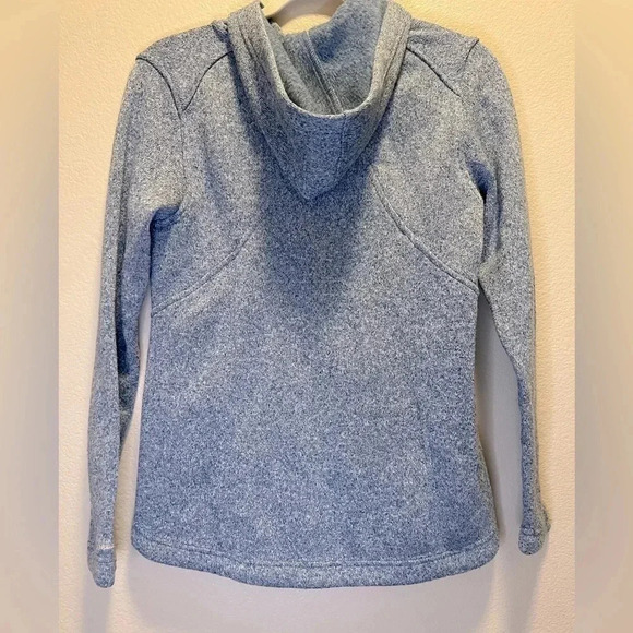 Eddie Bauer Blue Heather Hooded Radiator Fleece
2.0 Jacket sz small full zip up - Picture 3 of 6